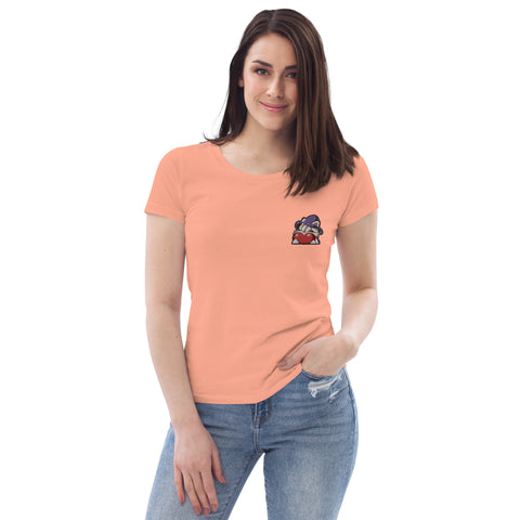 TirolerinMitHerz - Damen-T-Shirt aus Bio-Baumwolle mit Stick