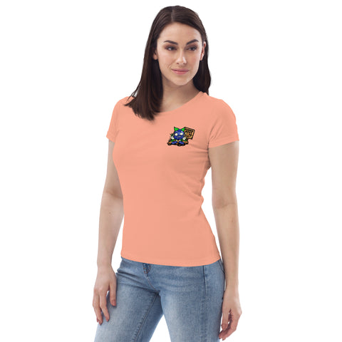 blueberryyy_tv - Damen-T-Shirt aus Bio-Baumwolle mit Druck