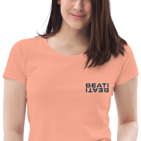 beati_tv - Damen-T-Shirt aus Bio-Baumwolle mit Stick