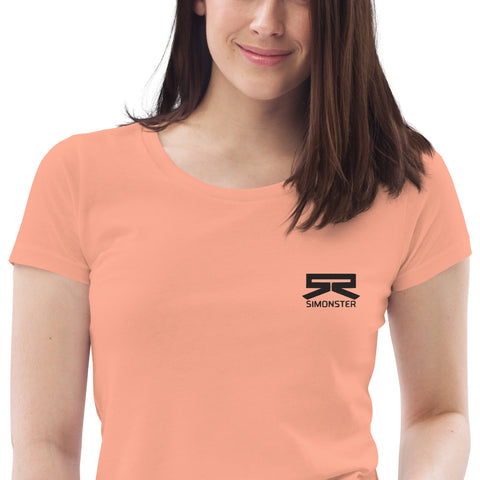 SimonsterGG - Enges-Damen-T-Shirt aus Bio-Baumwolle mit Stick