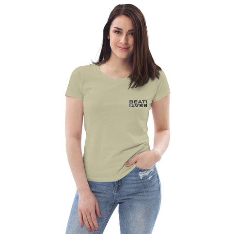 beati_tv - Damen-T-Shirt aus Bio-Baumwolle mit Stick