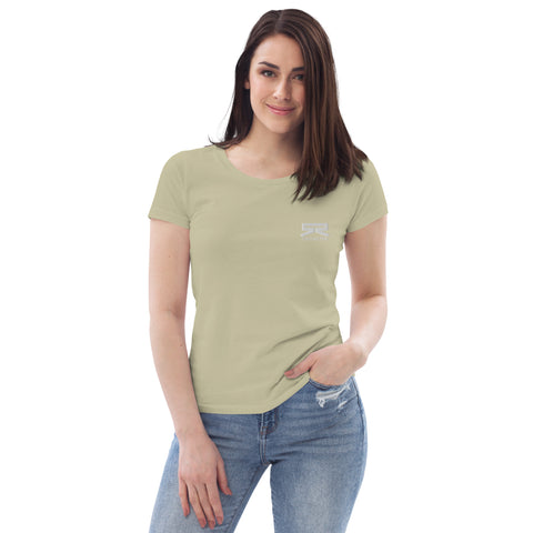 SimonsterGG - Enges-Damen-T-Shirt aus Bio-Baumwolle mit Stick