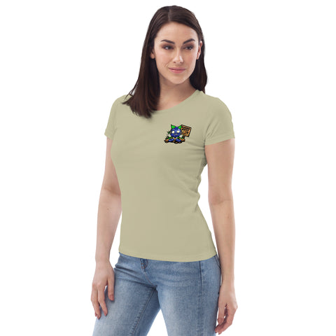 blueberryyy_tv - Damen-T-Shirt aus Bio-Baumwolle mit Druck