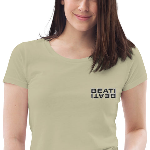beati_tv - Damen-T-Shirt aus Bio-Baumwolle mit Stick