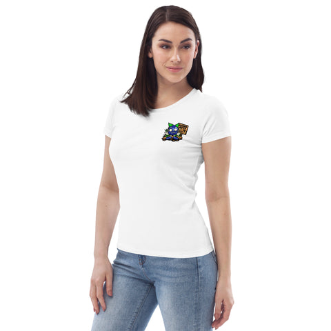blueberryyy_tv - Damen-T-Shirt aus Bio-Baumwolle mit Druck