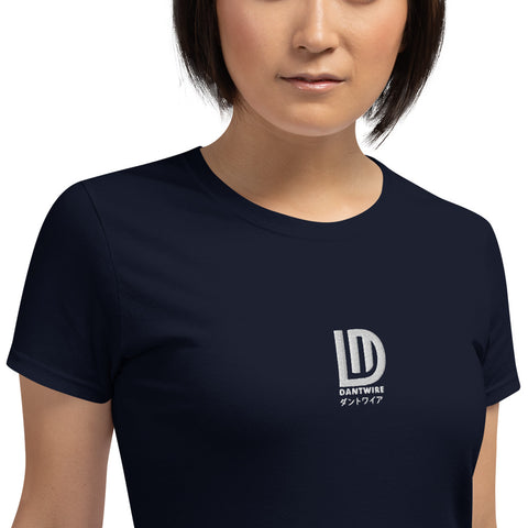dantwire - Damen-T-Shirt mit Stick und Druck