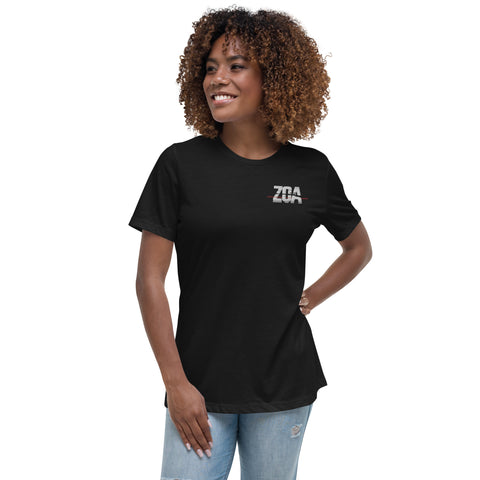 ZOA__ - Lockeres Damen-T-Shirt mit Stick
