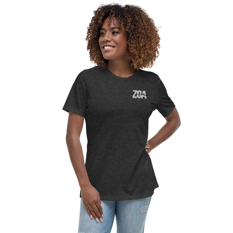 ZOA__ - Lockeres Damen-T-Shirt mit Stick