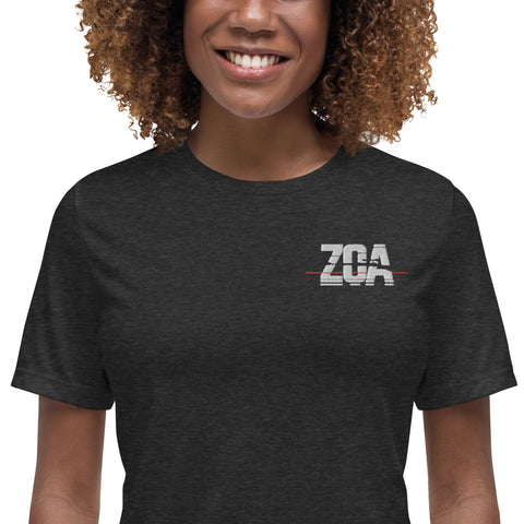 ZOA__ - Lockeres Damen-T-Shirt mit Stick
