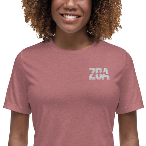 ZOA__ - Lockeres Damen-T-Shirt mit Stick