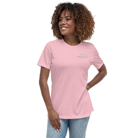 ZOA__ - Lockeres Damen-T-Shirt mit Stick
