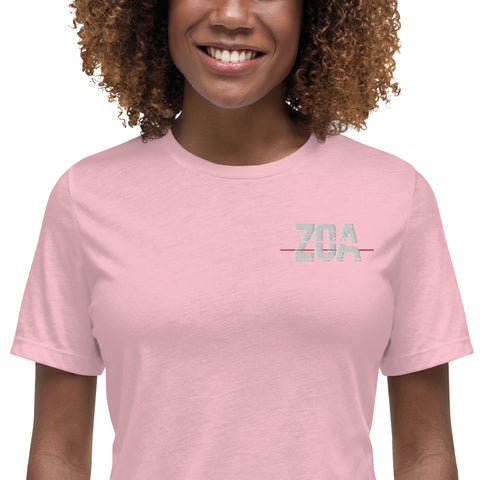ZOA__ - Lockeres Damen-T-Shirt mit Stick