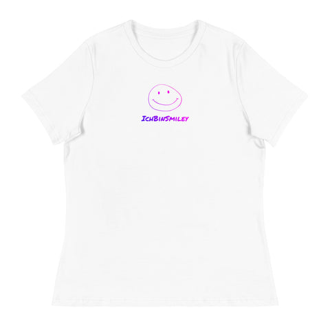 IchBinSmiley - Lockeres Damen-T-Shirt mit Druck