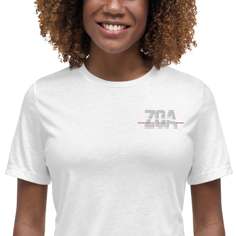 ZOA__ - Lockeres Damen-T-Shirt mit Stick