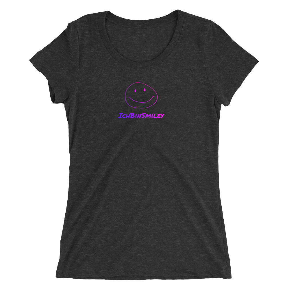 IchBinSmiley - Kurzärmliges Damen-T-Shirt mit Druck